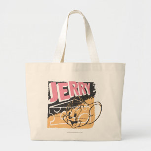 Bolso De Tela Gigante Jerry Face on Cheese