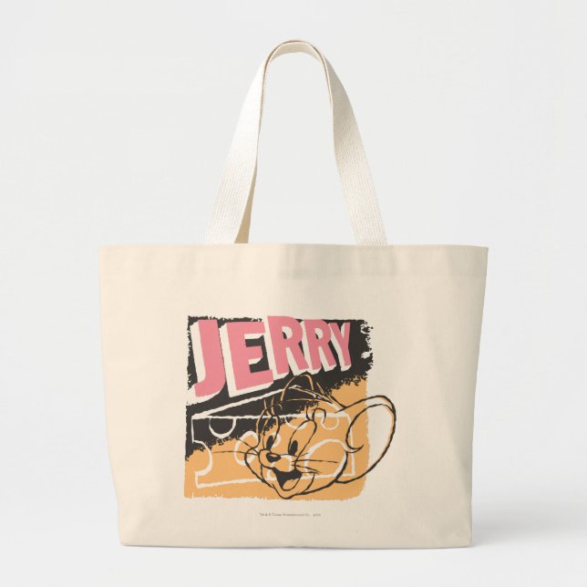 Bolso De Tela Gigante Jerry Face on Cheese (Frente)