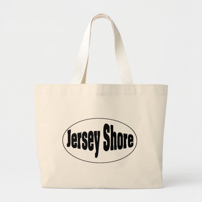 Bolso De Tela Gigante Jersey Shore Oval (Frente)