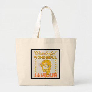 Bolso De Tela Gigante Jesucristo Maravilloso Salvador Cristiano Maravill