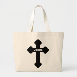 BOLSO DE TELA GIGANTE JESUS CROSS