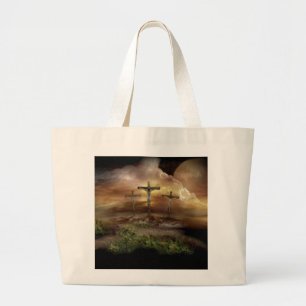 BOLSO DE TELA GIGANTE JESÚS EN LA CRUZ