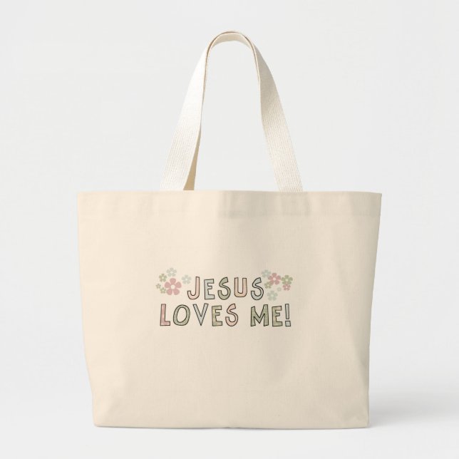 Bolso De Tela Gigante Jesús me ama (Frente)