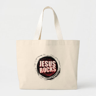 Bolso De Tela Gigante Jesús oscila el negro 5