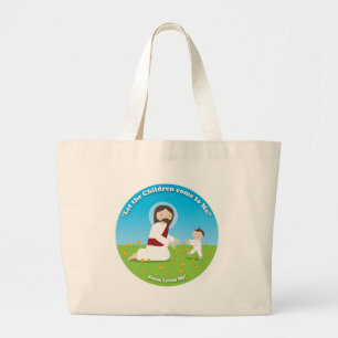 Bolso De Tela Gigante Jesús y niño