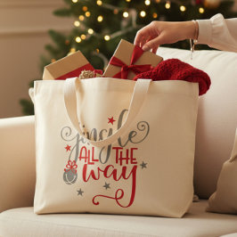Bolso De Tela Gigante Jingle All Way Navidades Bells