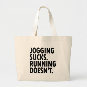 Bolso De Tela Gigante Jogging Sucks. Correr no.
