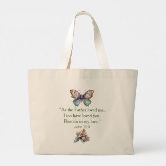 Bolso De Tela Gigante John 15:9 Amar a Dios