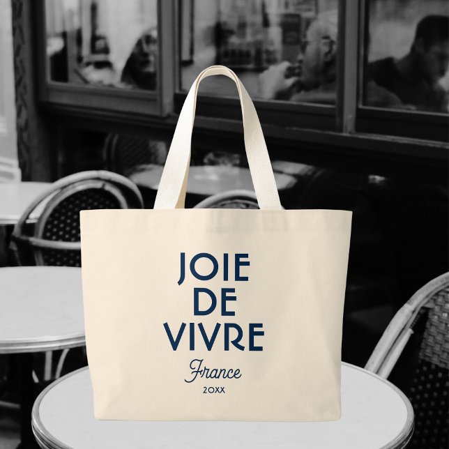 Bolso De Tela Gigante Joie De Vivre Francia Año Personalizado francés (Subido por el creador)