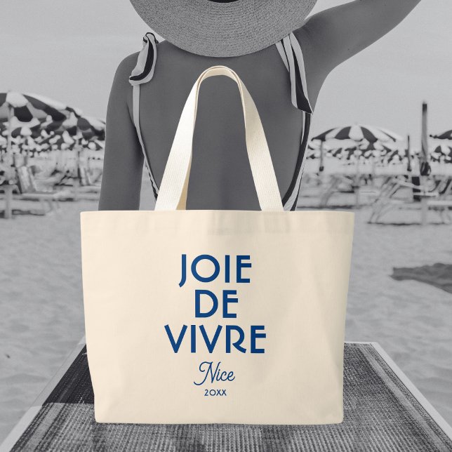 Bolso De Tela Gigante Joie De Vivre Nice Año Personalizado francés (Subido por el creador)