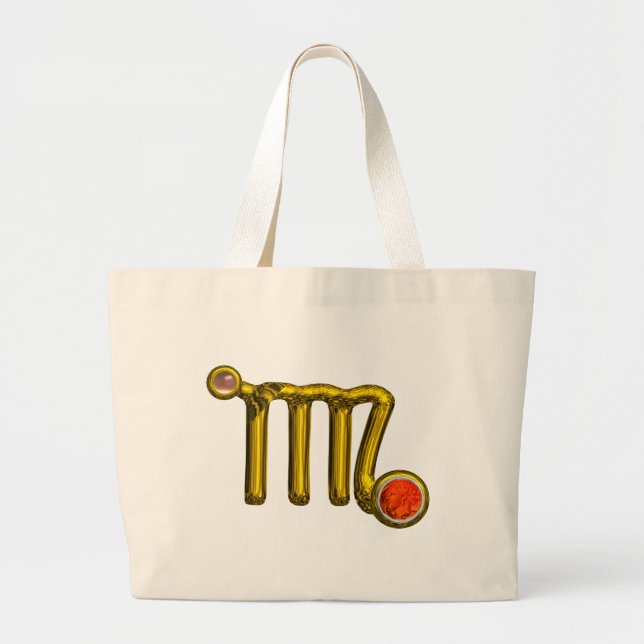 BOLSO DE TELA GIGANTE JOYA DEL CUMPLEAÑOS DEL ZODIACO DEL VIRGO (Frente)
