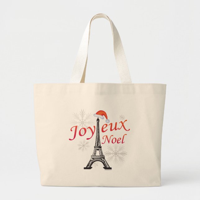 Bolso De Tela Gigante Joyeux Noel (Frente)