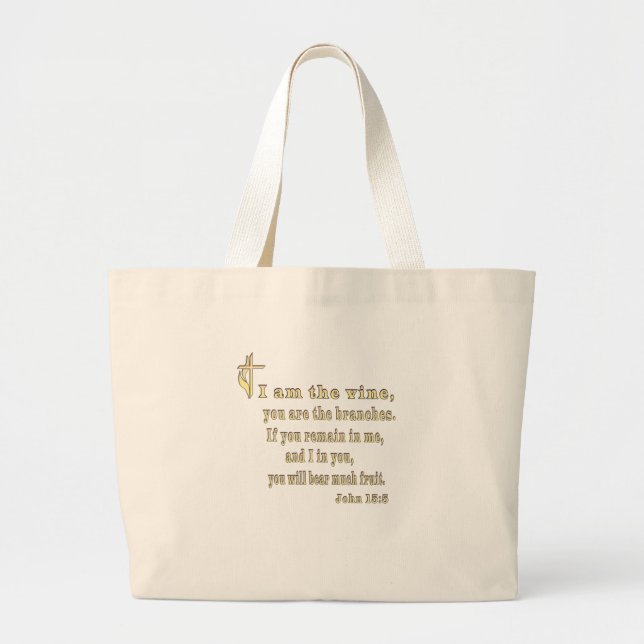 Bolso De Tela Gigante Juan 3:16 (Frente)