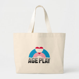 BOLSO DE TELA GIGANTE JUEGO DE EDAD ARCOÍRIS