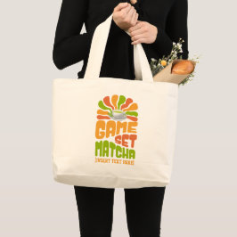 Bolso De Tela Gigante Juego de juegos MATCHA Fun Latte Drinker