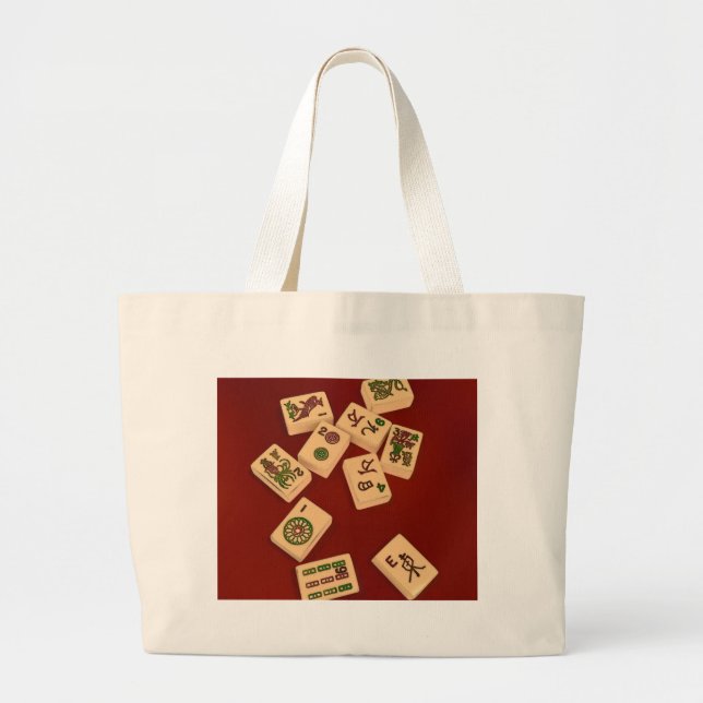 Bolso De Tela Gigante Juego del Mah Jongg (Frente)