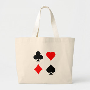 Bolso De Tela Gigante Juegos de la tarjeta de la veintiuna/del póker: