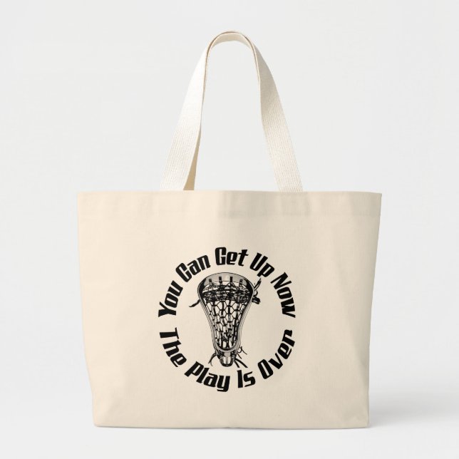 Bolso De Tela Gigante Juegos de LaCrosse encima (Frente)