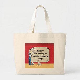 Bolso De Tela Gigante Jueves Tote de tío Henry