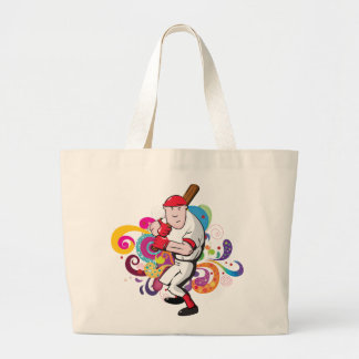 Bolso De Tela Gigante Jugador de béisbol