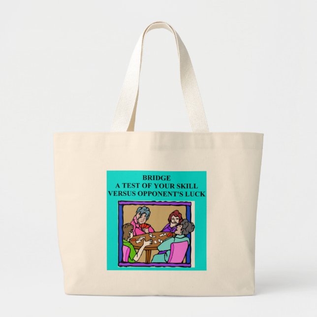 Bolso De Tela Gigante jugador duplicado del juego del puente (Frente)