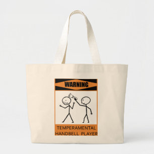 Bolso De Tela Gigante Jugador temperamental amonestador del Handbell