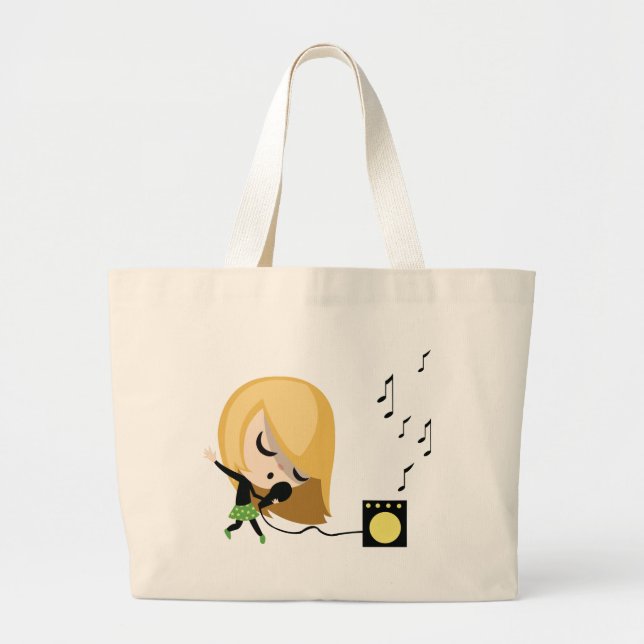 Bolso De Tela Gigante Julio el cantante (Frente)