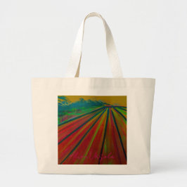Bolso De Tela Gigante Jumbo Tote Bag with Artwork titled "Alaska Farm"