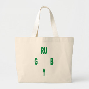 Bolso De Tela Gigante Jumbo Tote RUGBY