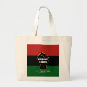 Bolso De Tela Gigante Juneteeth CELEBRAR LA LIBERTAD Cristiano
