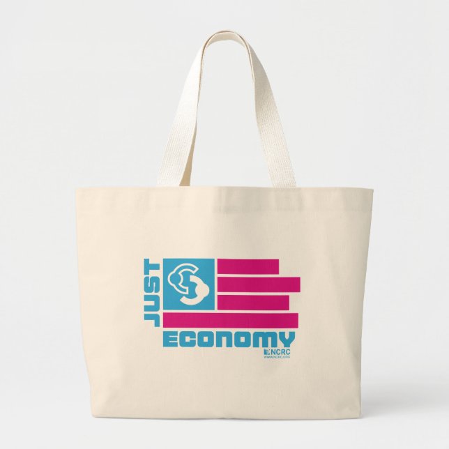 Bolso De Tela Gigante Just Economy Tote Bag (Frente)