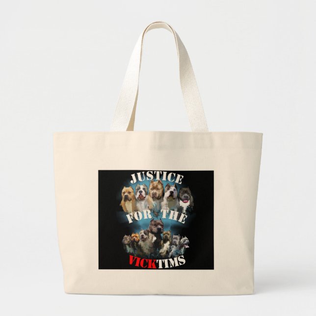 Bolso De Tela Gigante Justicia para Vicktims (Frente)