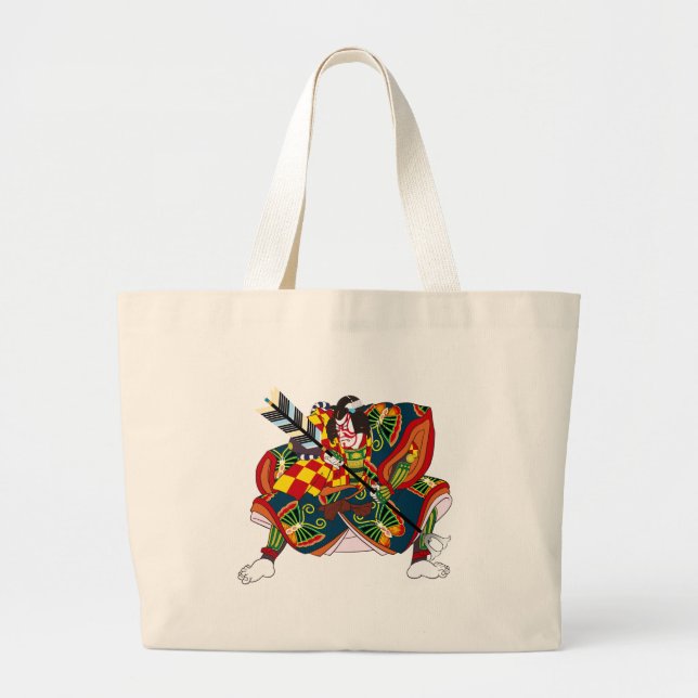 Bolso De Tela Gigante kabuki (Frente)
