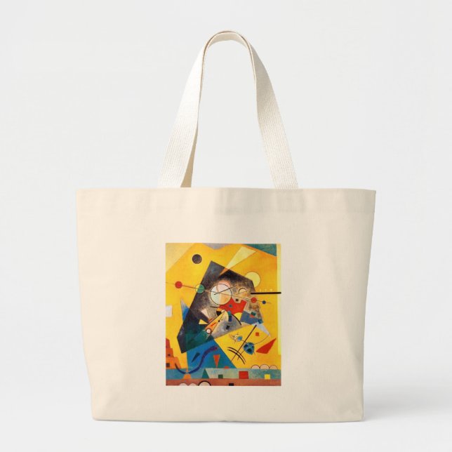 Bolso De Tela Gigante Kandinsky Armonía silenciosa Resumen Arte (Frente)