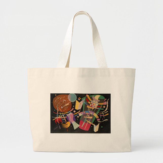 Bolso De Tela Gigante Kandinsky Composition 10 Resumen de pintura (Frente)