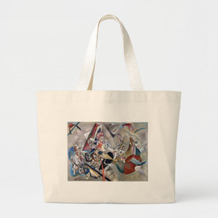 Bolso De Tela Gigante Kandinsky En Arte Resumen Gris