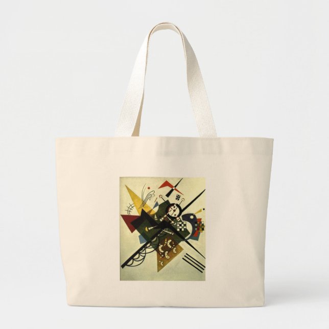 Bolso De Tela Gigante Kandinsky En White II (Frente)
