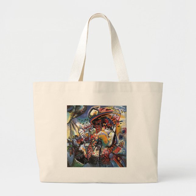 Bolso De Tela Gigante Kandinsky Moscú I Cityscape Resumen Pintura (Frente)