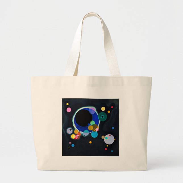 Bolso De Tela Gigante Kandinsky Varios Círculos Artísticos (Frente)