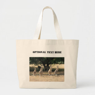 Bolso De Tela Gigante Kangaroos en una fila