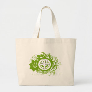 Bolso De Tela Gigante Kanji por la paz