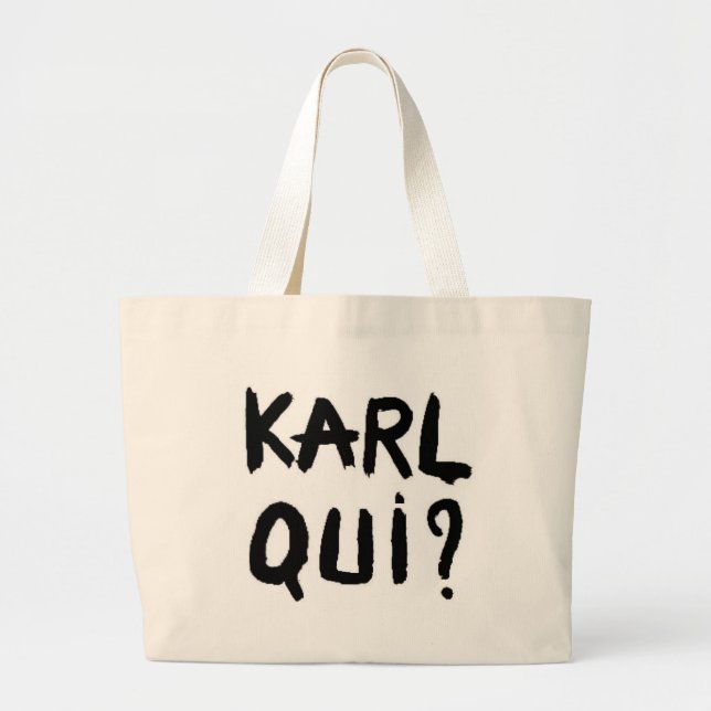 Bolso De Tela Gigante Karl bag (Frente)