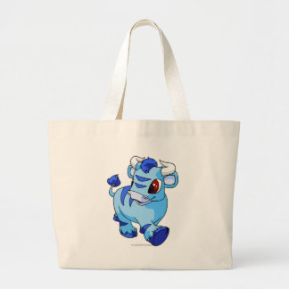 Bolso De Tela Gigante Kau azules