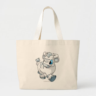 Bolso De Tela Gigante Kau blancos