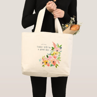 Bolso De Tela Gigante Kaye y Floral de verano