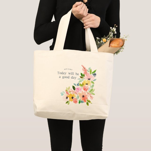 Bolso De Tela Gigante Kaye y Floral de verano (Anverso (producto))
