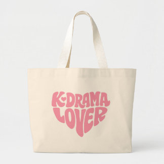 Bolso De Tela Gigante Kdrama Tote Bag Korean Drama Lover Gift Pink Heart