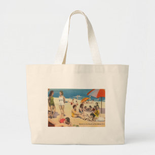Bolso De Tela Gigante Keansburg, NJ Shore - Escena de playa de arena vir