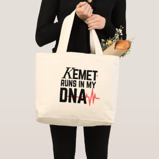 Bolso De Tela Gigante Kemet Runs in My DNA | 