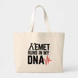 Bolso De Tela Gigante Kemet Runs in My DNA | 